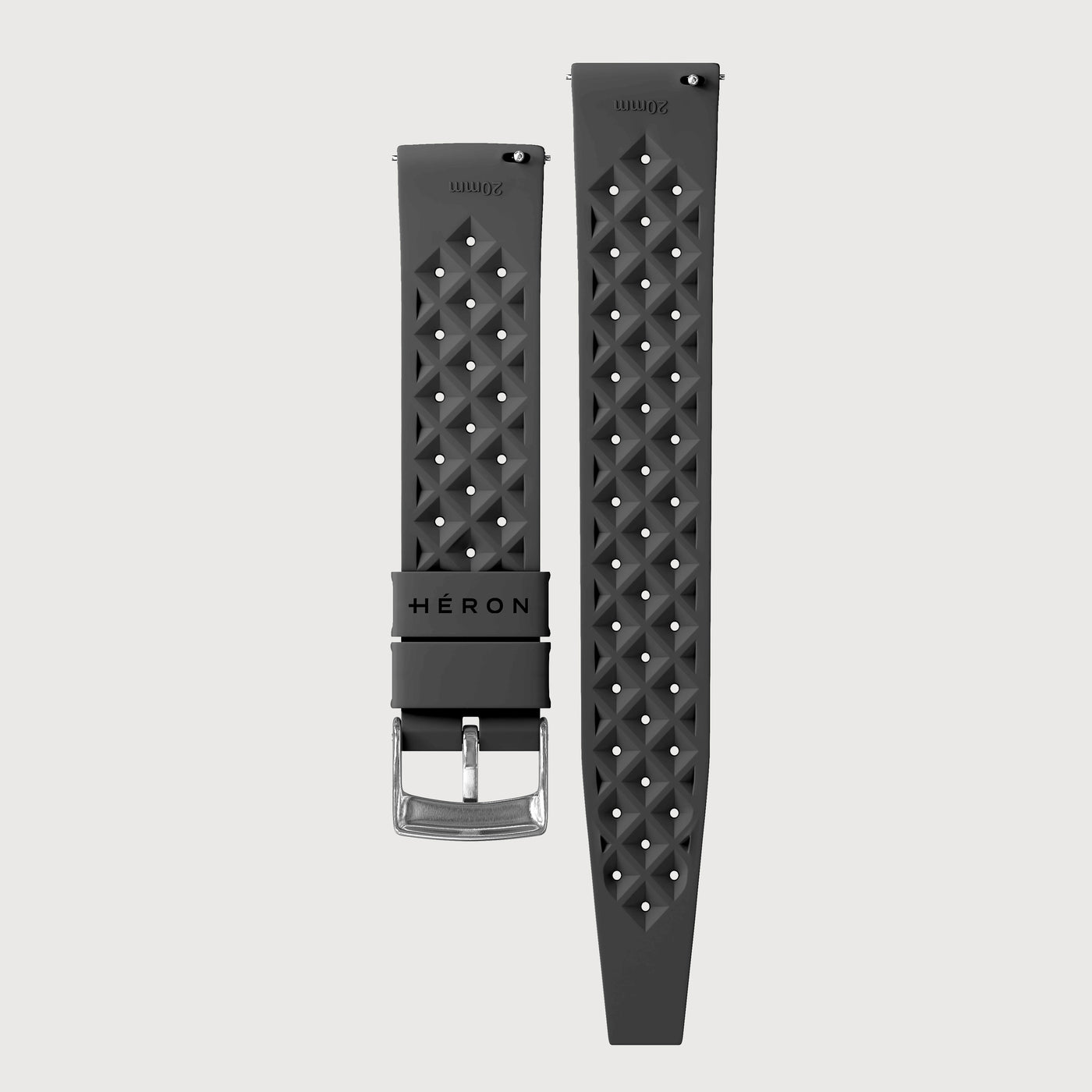 FKM Tropical Rubber Strap — Black