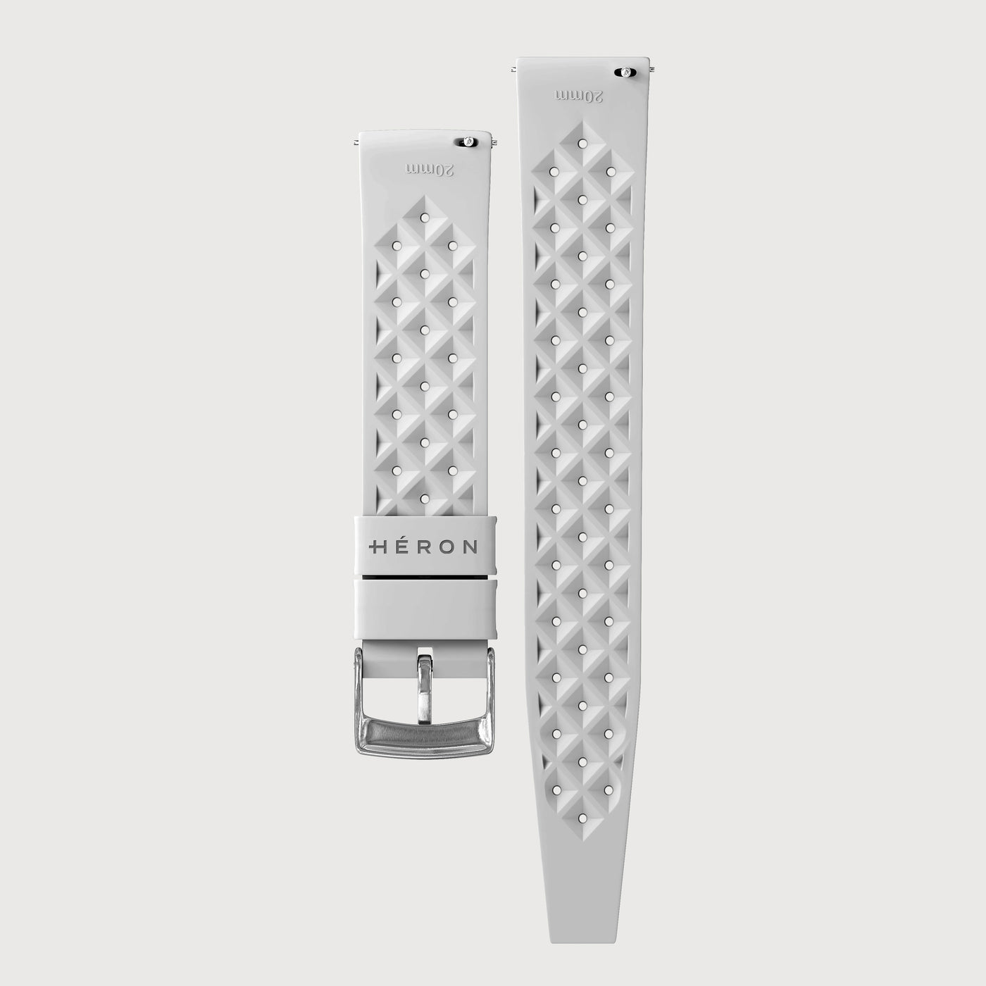 FKM Tropical Rubber Strap — White